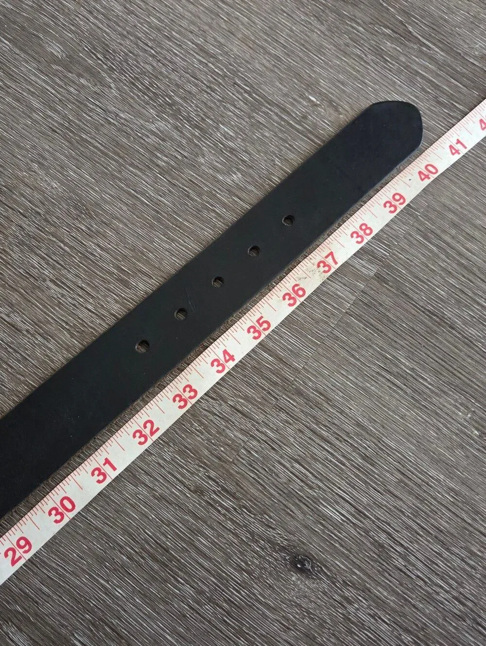 Mossimo Black Leather Belt with Square Metal Buckle Large